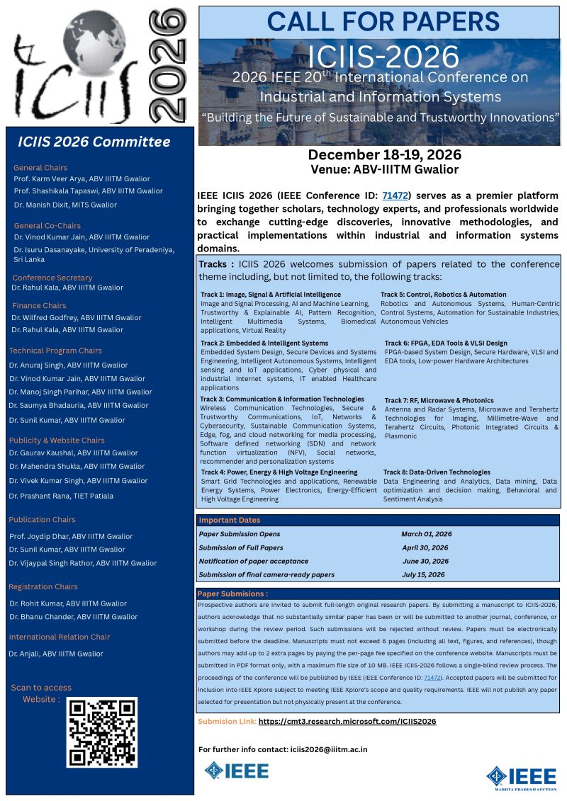 IEEE International Conference on Industrial